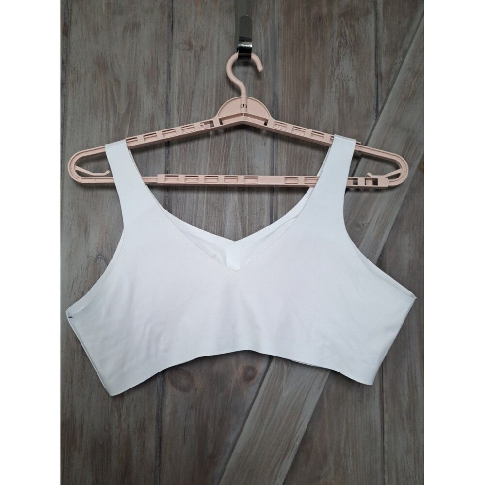 Honeylove V-Neck Soft Flex White Bra 3X Wireless Back Smoothing Comfort Shaping - Picture 3 of 13